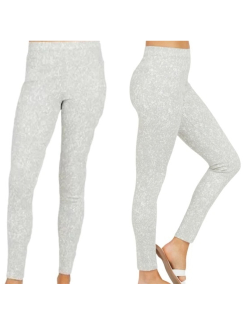 Spanx Jeanish Ankle Leggings in Speckled Great Size Medium